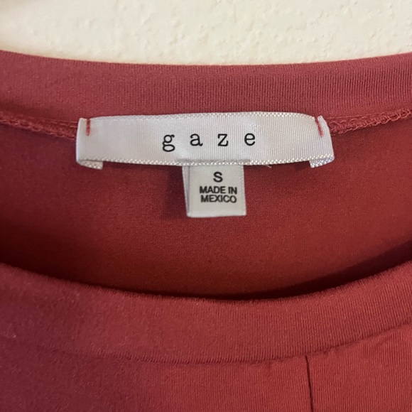 Gaze Long-Sleeve Shirt size SMALL pink/red - Picture 3 of 4